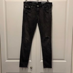 AG Adriano Goldschmeid The Legging Ankle Gray Jeans